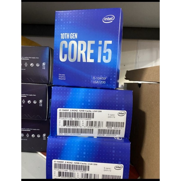 PROCESSOR INTEL CORE i5 10400F BOX LGA   1200 GEN 10