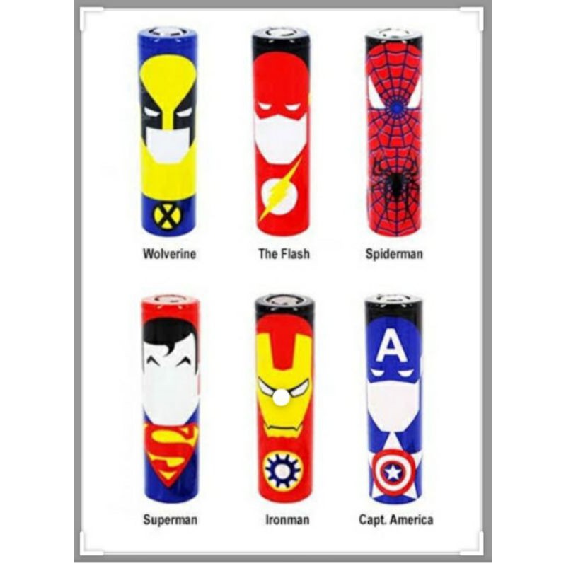 

WRAP BATERAI - BERGAMBAR KARAKTER HERO