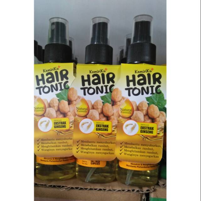 HAIR TONIC AMPUH ATASI KEBOTAKAN / HAIR TONIC KEMIRI / HAPPY KEMIRI