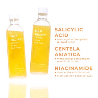 Milk Recipe Calendula Flower Body Wash Anti Acne