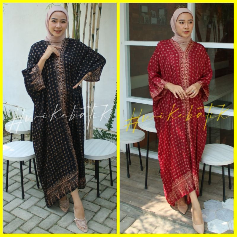 BATIK TRUSMI | GAMIS LONG DRESS KAFTAN ZAHRA VISCOSE