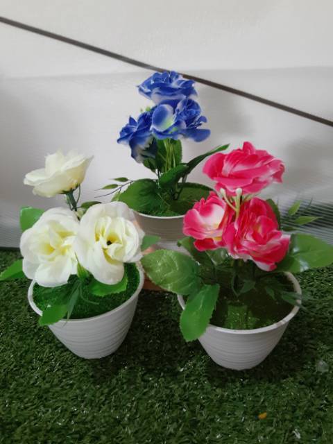 Bunga mawar k3 bunga hias bunga artificial bunga imitasi-1