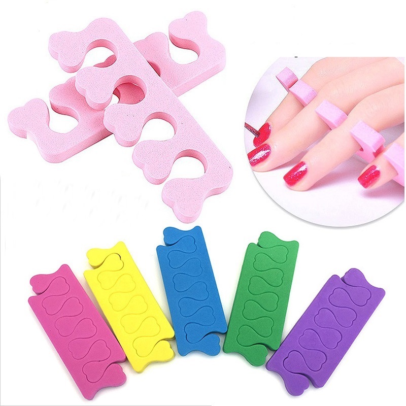 2pcs Pemisah Jari Kaki Bahan Busa Lembut Untuk Manicure/Pedicure