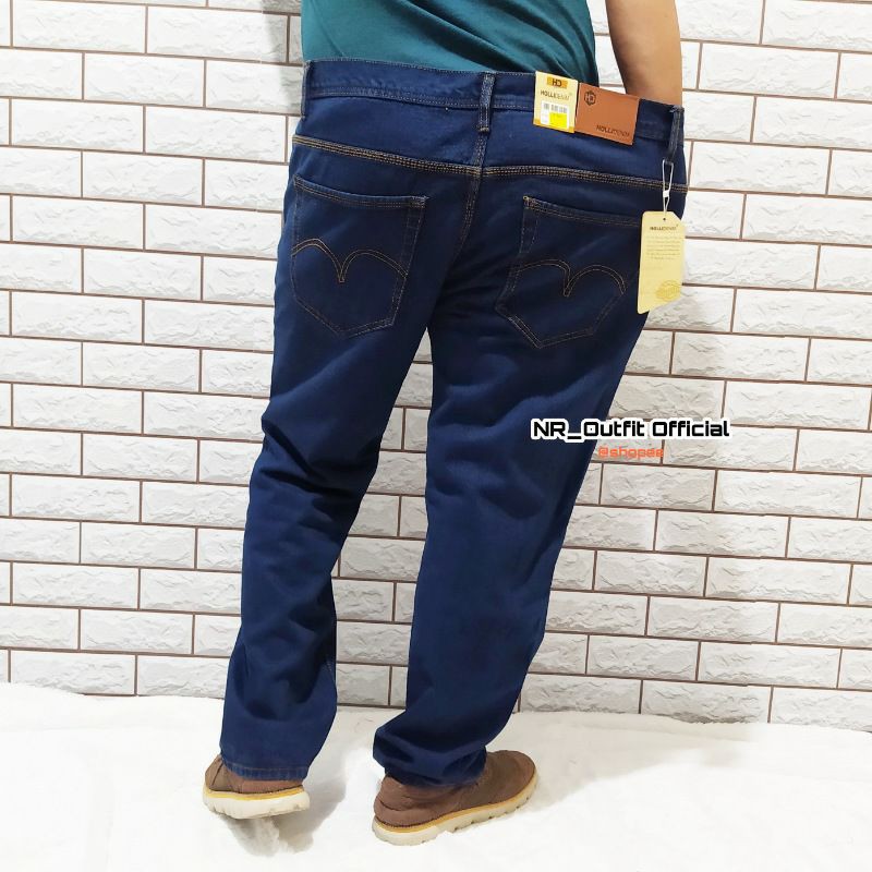 Celana Jeans Panjang Jumbo Pria 39-44 Reguler Cowok Big Size Straight NR_Outfit Official