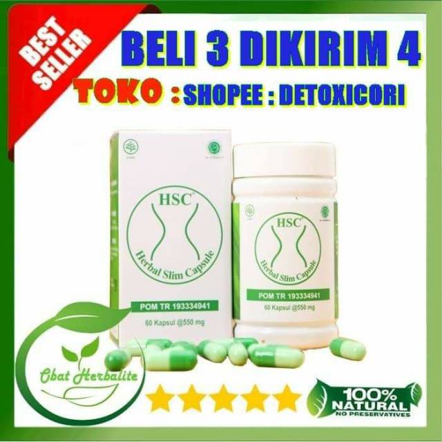HSC ASLI OBAT DIET PELANGSING BADAN AMAN BPOM