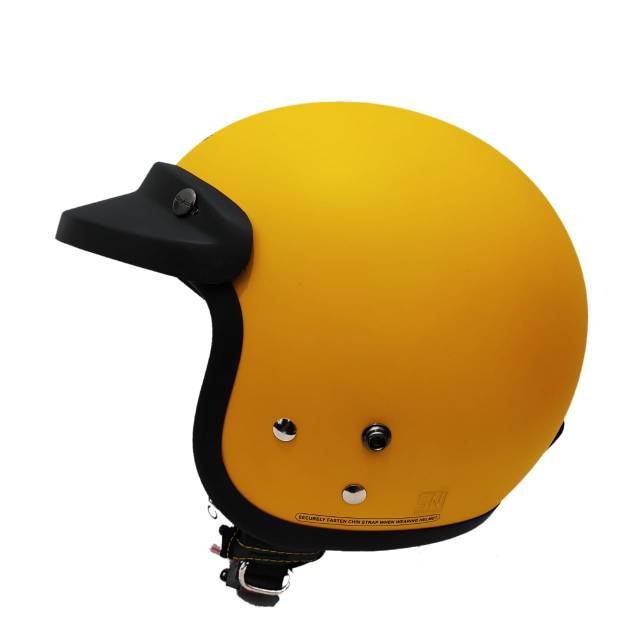 Helm Cargloss Retro Kuning Doff