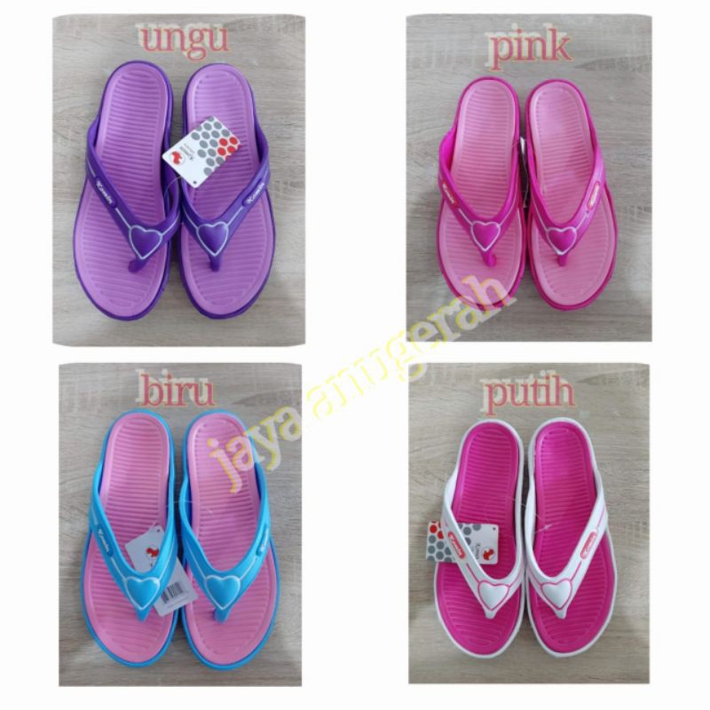 Sandal Japit Wanita Bahan Karet Ringan KOMIN K015N