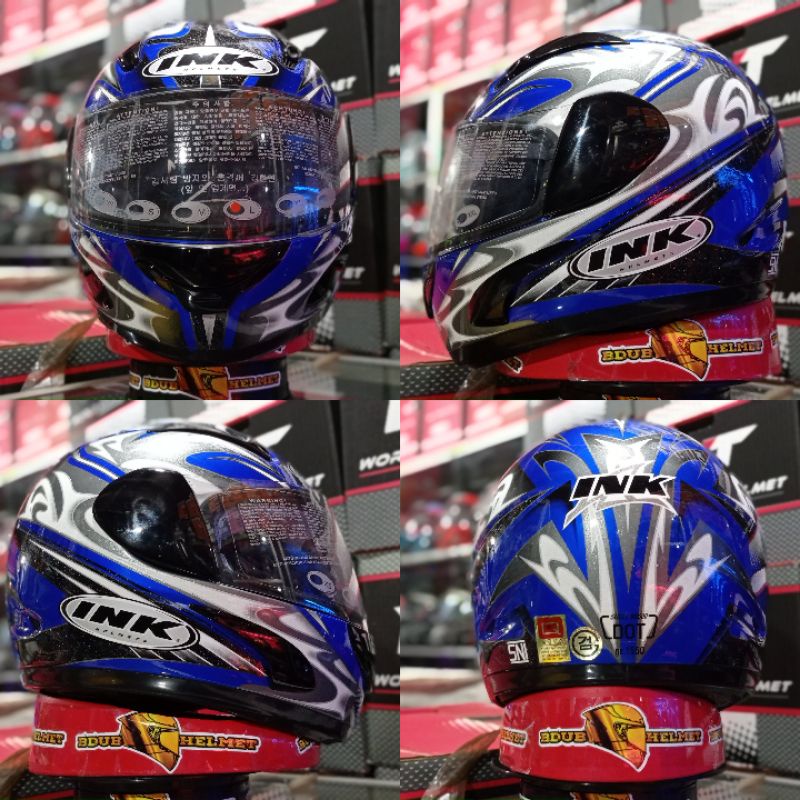 HELM INK CL-MAX NEW MOTIF SOLID SERIES 100% ORIGINAL SNI-DOT-Gp racer #6
