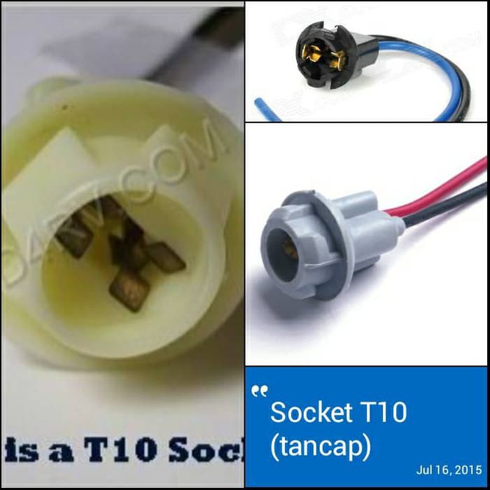 Soket Fiting Lampu Motor Senja Sen T10 ori