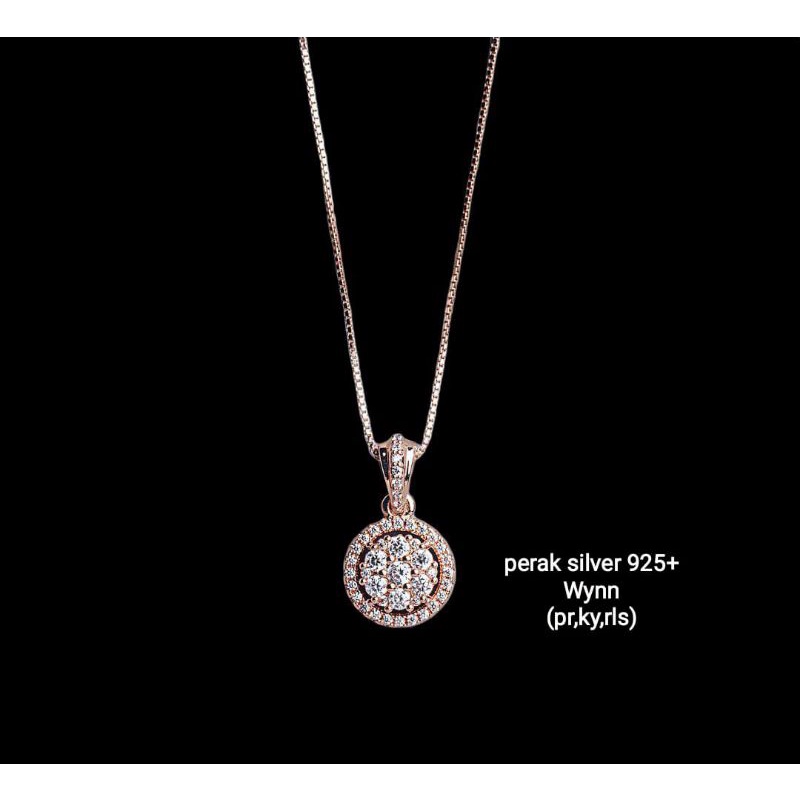 Kalung perak silver 925+wynn,TIDAK luntur, aman dipake sehari hari,mandi,cocok buat yg alergi xuping