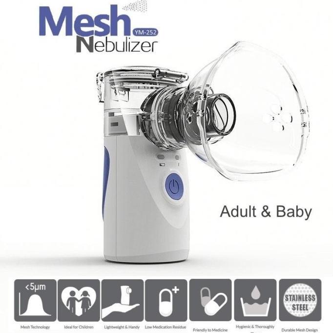 Nebulizer alat bantu pernafasan uap Mesh Oksigen Portable