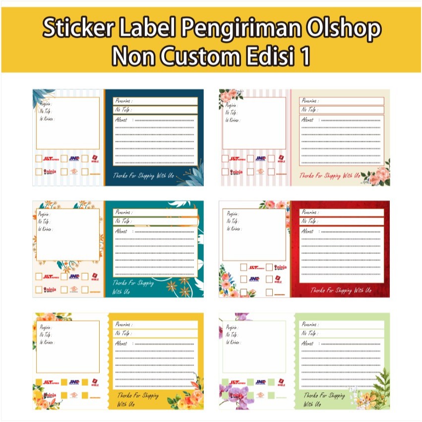 

Sticker Label Pengiriman Olshop Murah Edisi 1