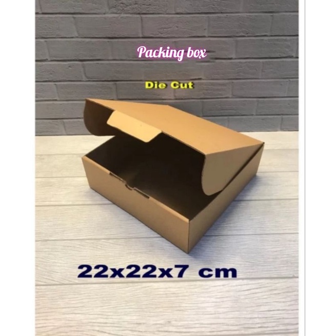 

kardus uk,22x22x7 cm box/karton untuk packing dll