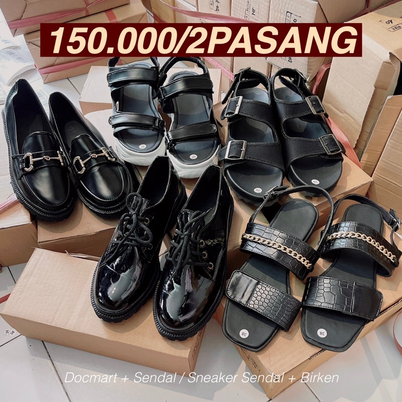 BUNDLE (DOCMART+SENDAL)/(SNEAKER SENDAL+BIRKEN)