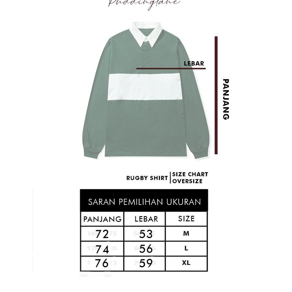 Hot Sell.. Puddinglane Rugby Shirt Oversize Kinan