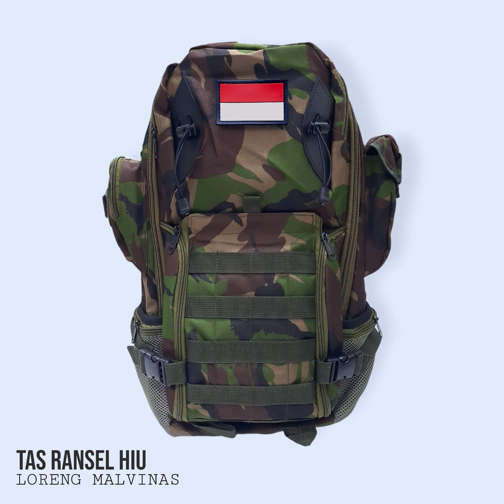 Tas punggung/Ransel Tactical Hiu Tan/Krem/Hitam/Hijau/Loreng Cordura