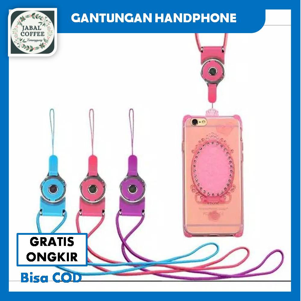 Kalung HP 2in1 Putar Import / Kalung Tali 2in1 Gantungan HP / Kalung Tali ID Card / Tali HP Strap