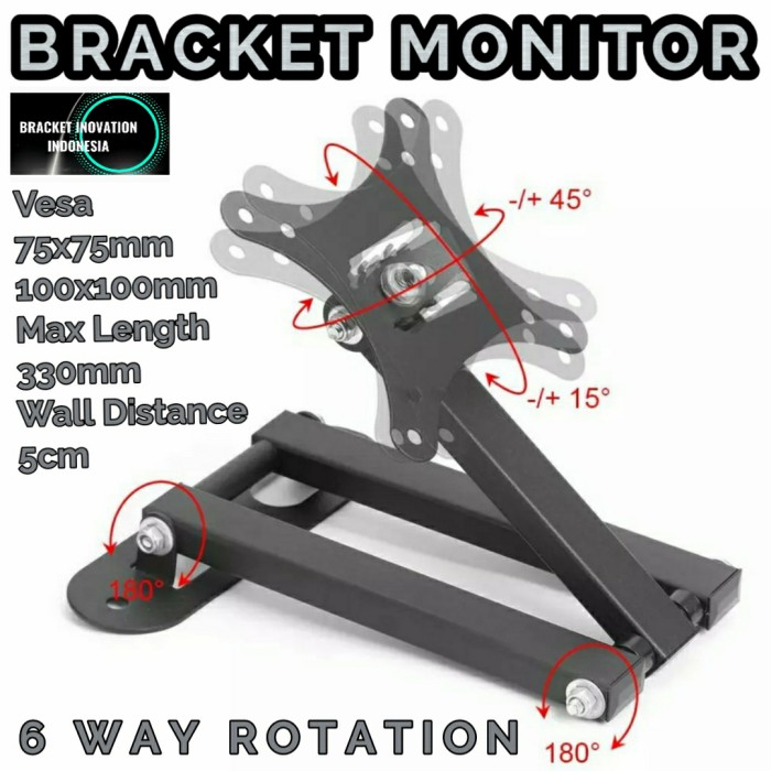 BRACKET/BRAKET/BREKET MONITOR/TV 14 15 17 19 20 22 24 27&quot; MAX 30&quot;