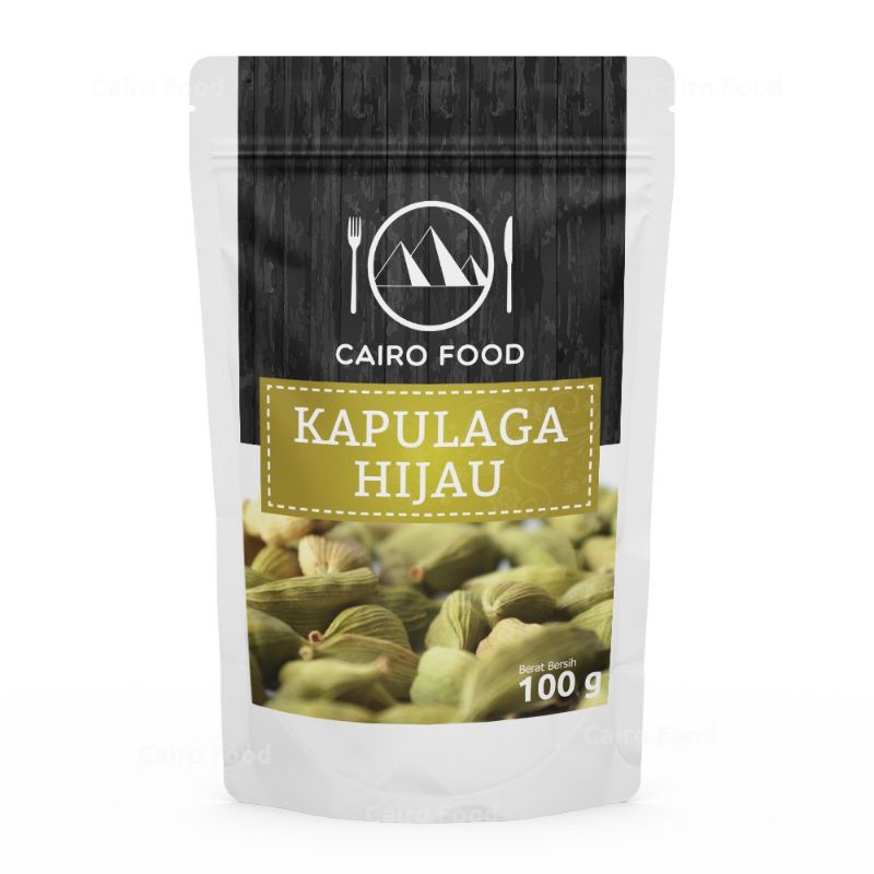 

Kapulaga Hijau Bubuk atau Utuh Green Cardamom 100 Gram Kapolaga Capolaga