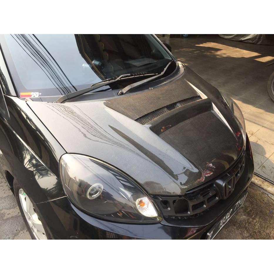 *Otomotif* Kap Mesin Honda Brio Carbon Kevlar Karbon
