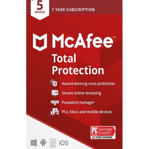 antivirus MC Afee total protection