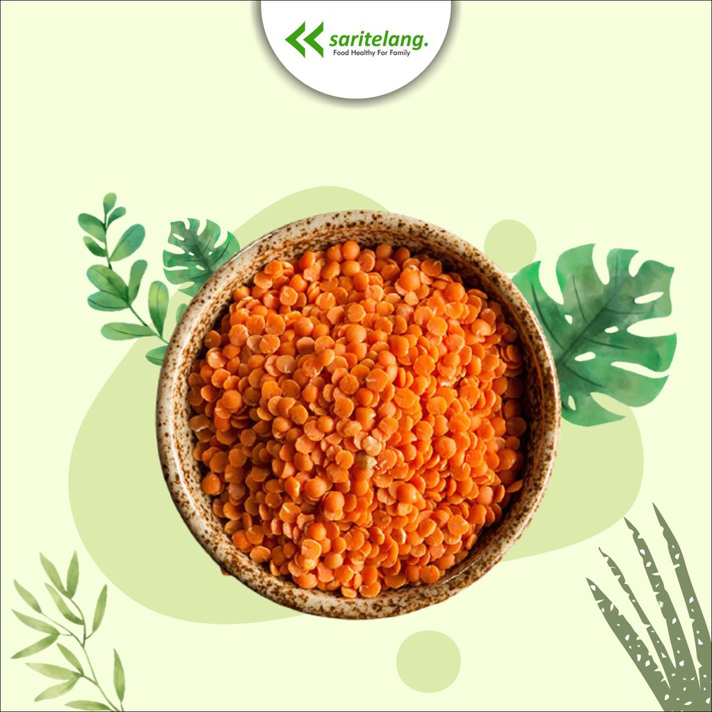 Jual KACANG LENTIL 100GRAM WHOLE RED ORANGE LENTILS Shopee Indonesia