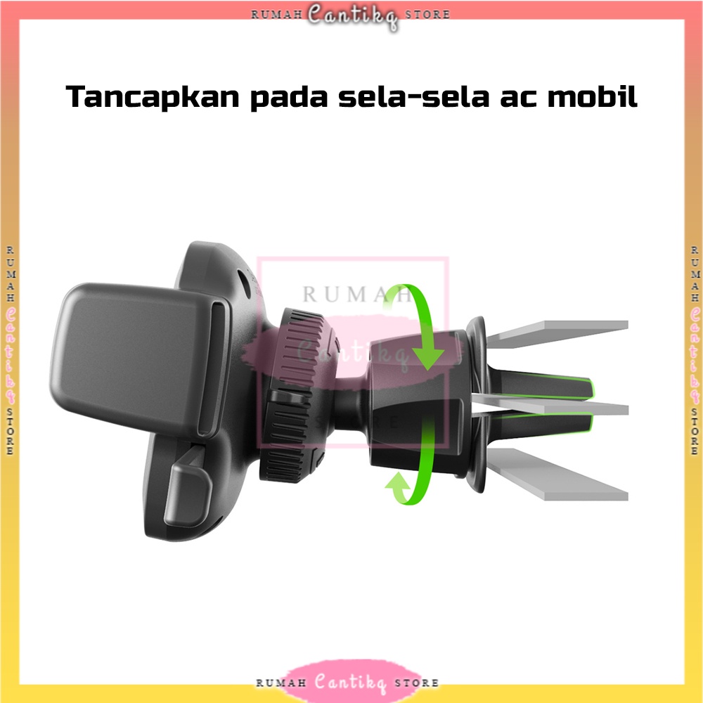 [BISA COD] Jepit Ventilasi AC Holder Handphone / Phone Holder Mobil / Holder HP di AC Mobil / Holder Universal