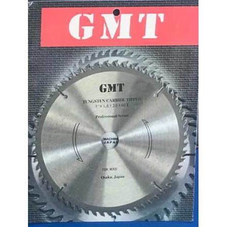 Mata Gergaji Kayu Gmt 7" 60 Teeth / Circle Saw Blade Gmt 7 Inch
