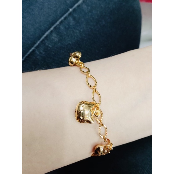 Gelang tangan wanita lapis emas // gelang juari hello kity // perhaiasan pengganti emas //xuping