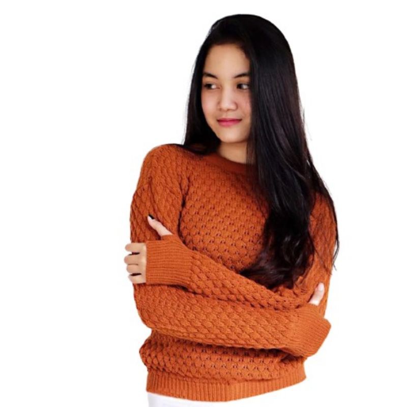 [✅COD]SWEATER ROUNDHAND POPCORN || SWEATER POLOS