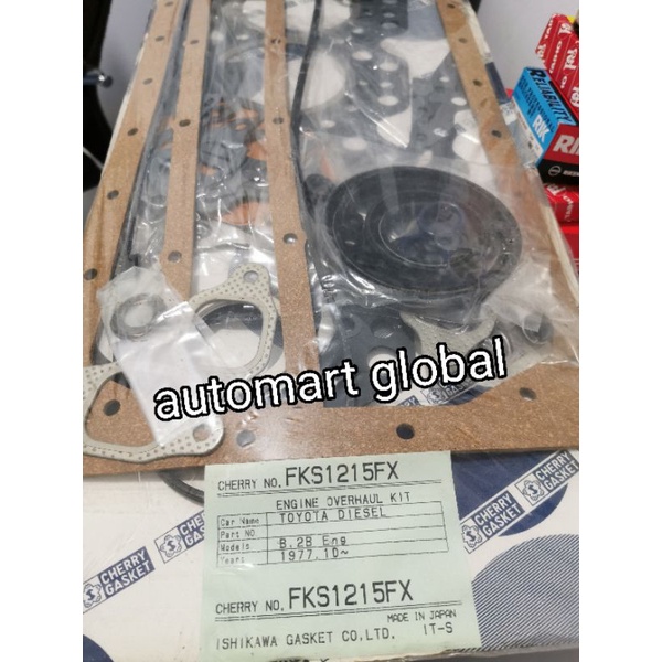 packing full set komplit toyota dyna bu30 2B 3B cherry japan