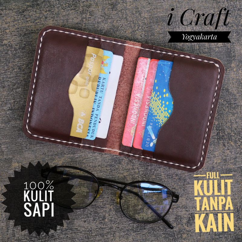 Dompet Kartu Kulit Sapi Asli Original