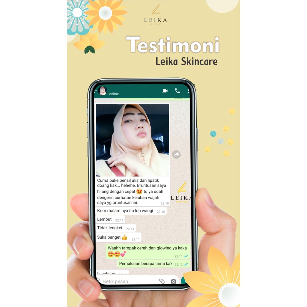 Glowing Night Cream Leika Skincare Aman 100% Resmi BPOM | Leika Skin Care Krim Malam