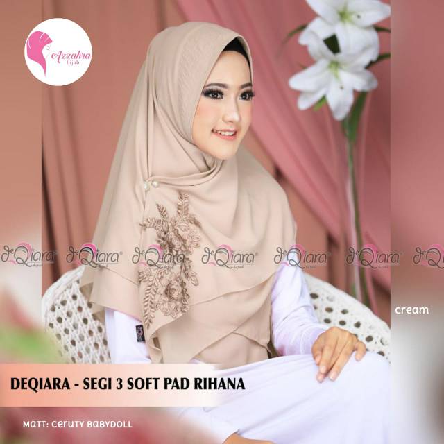 READY JILBAB SEGI TIGA QIARA KHIMAR REAL PICT SOLO GROSIR