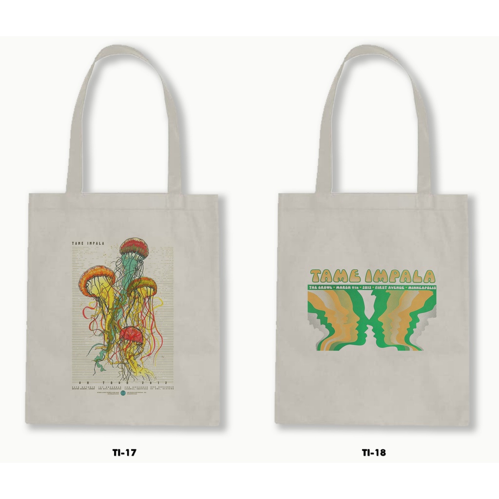 TOTE BAG BLACU - TAME IMPALA 01