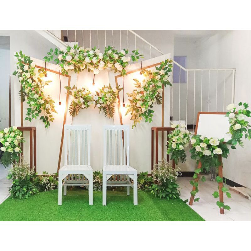 TERMURAH SEWA Backdrop Lamaran/Wedding/Photo boot/Pesta/Dekor Papan/Backdrop Khitanan/Pesta/Kode WP2