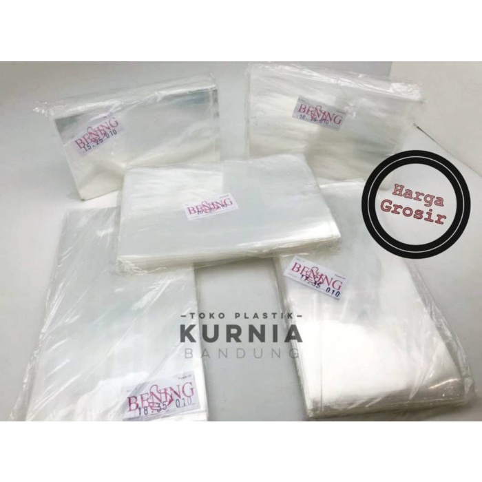 Kantong Plastik PP Tebal Mika 010 Bening