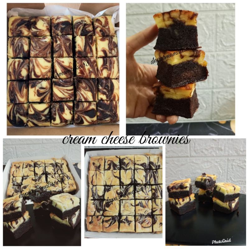 

brownis cream cheese eank nyoklat dan cheese berasa banget Uk 22x22