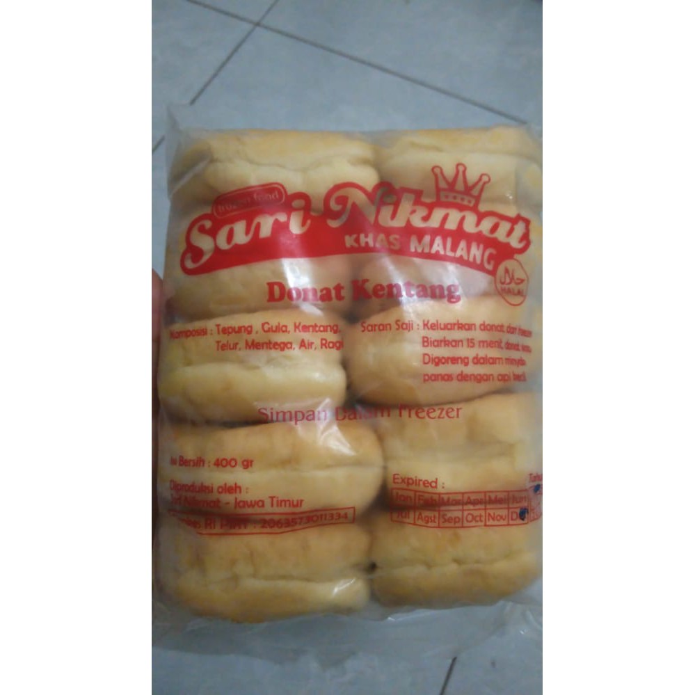 

Donat kentang sarinikmat isi 10 pcs