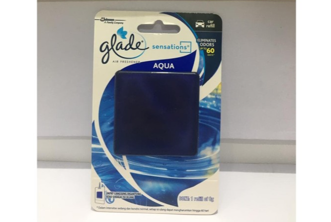 PARFUM MOBIL GLADE SENSATIONS AQUA REFILL - PEWANGI MOBIL GLADE