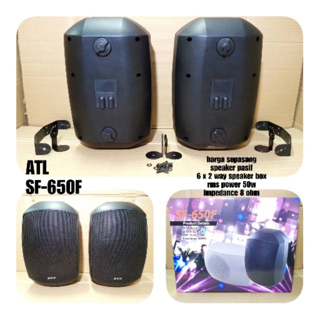 SPEAKER PASIF 6 INCH ATL SF 650F HARGA SEPASANG
