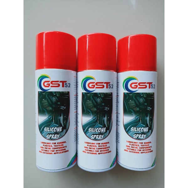 Sillicone Spray 400 ml Pengkilap Dasboard body logam karet plastik Gst52