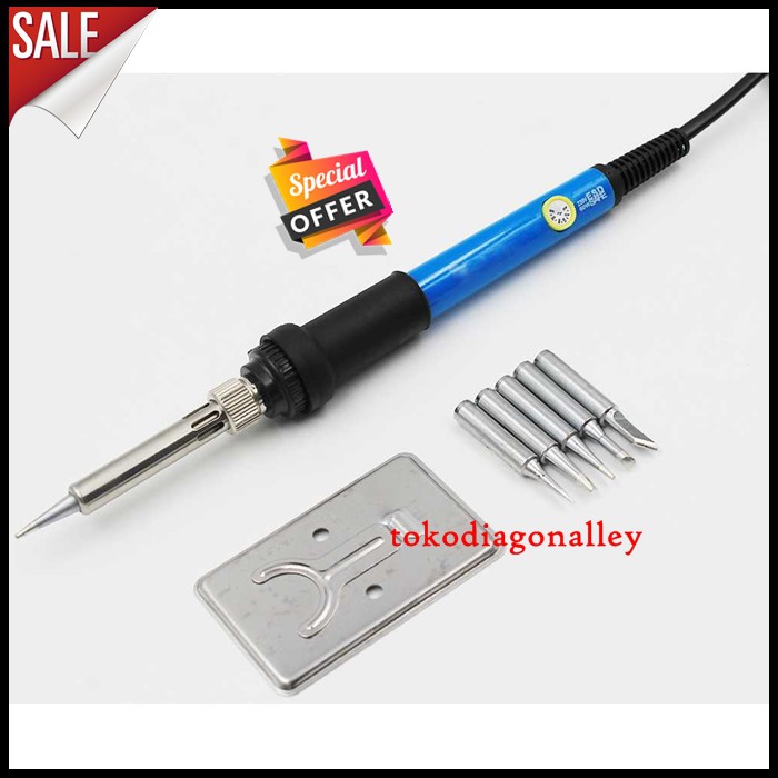 Solder Listrik 60W Dengan Pengaturan Suhu Iron Adjustable Temperature