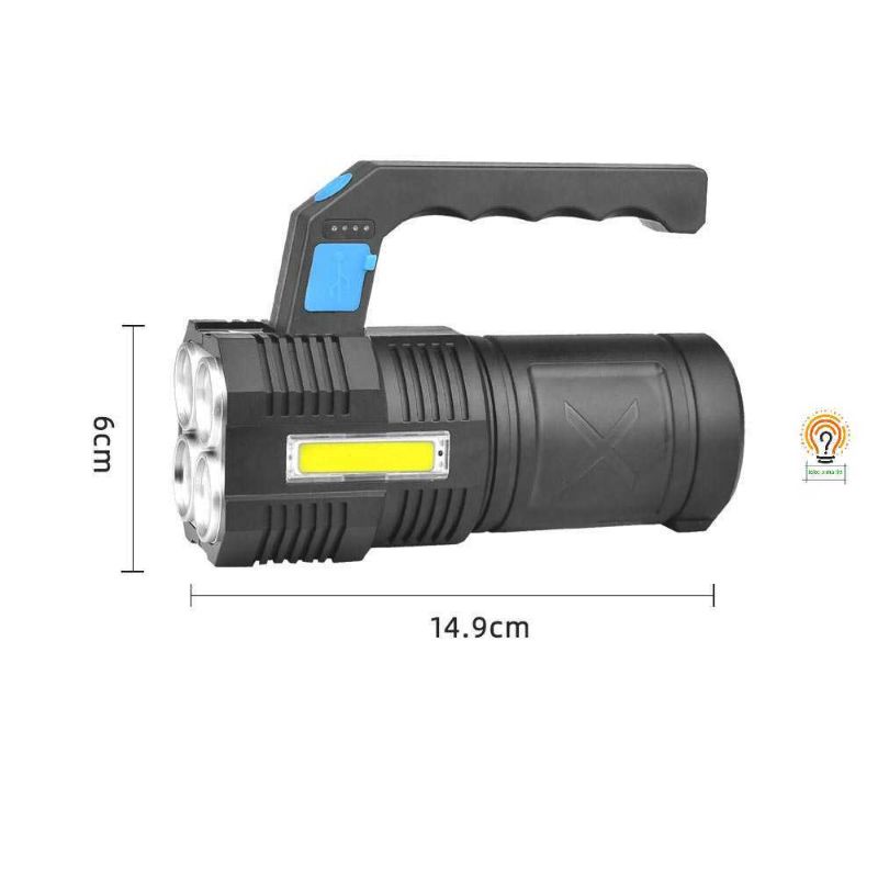 Senter COB Senter Multifunction Super Terang 4LED+COB/1LED+COB