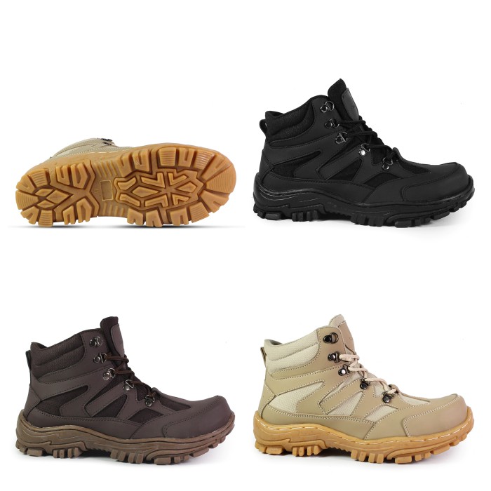 BIG SALE HARGA sepatu safety boots pria crocodile navigator ujung besi terkeren touting bikeres