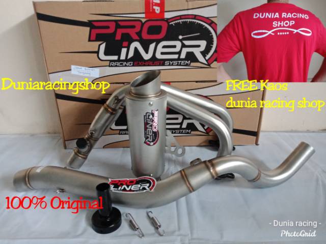 Knalpot Proliner Ninja 250 Fi TR 1 R new Titan Short full system original Proliner