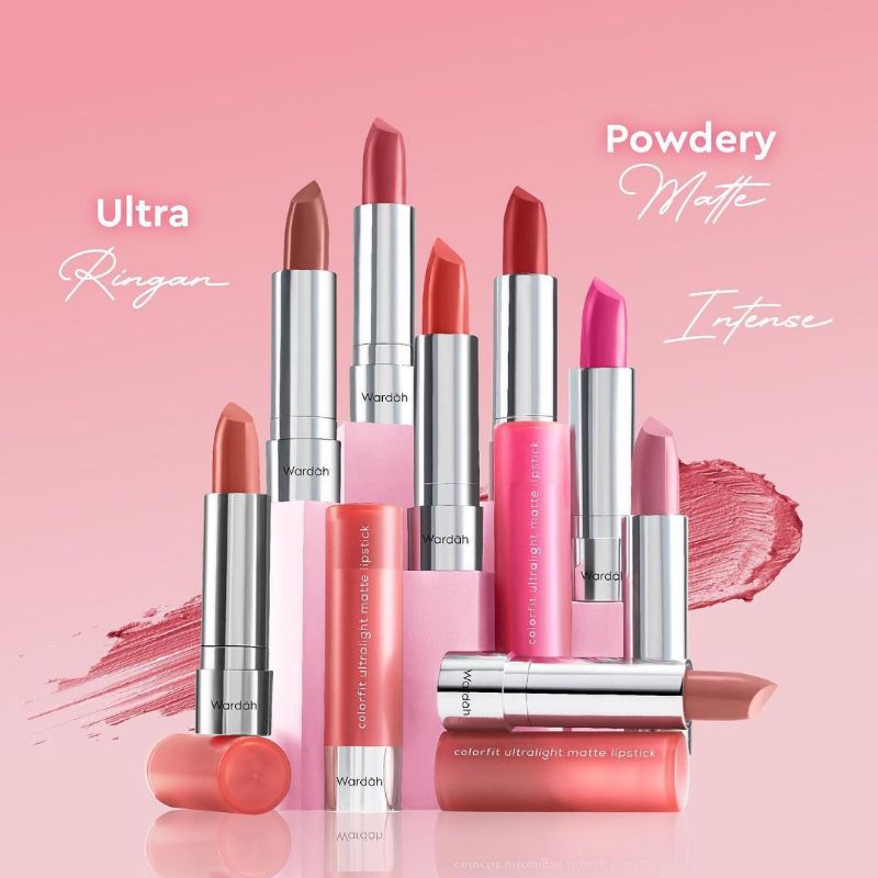 Wardah Ultralight Matte Lipstik 3.6 g || Lipstik || Lipstick || Matte || Intense || Waterproof
