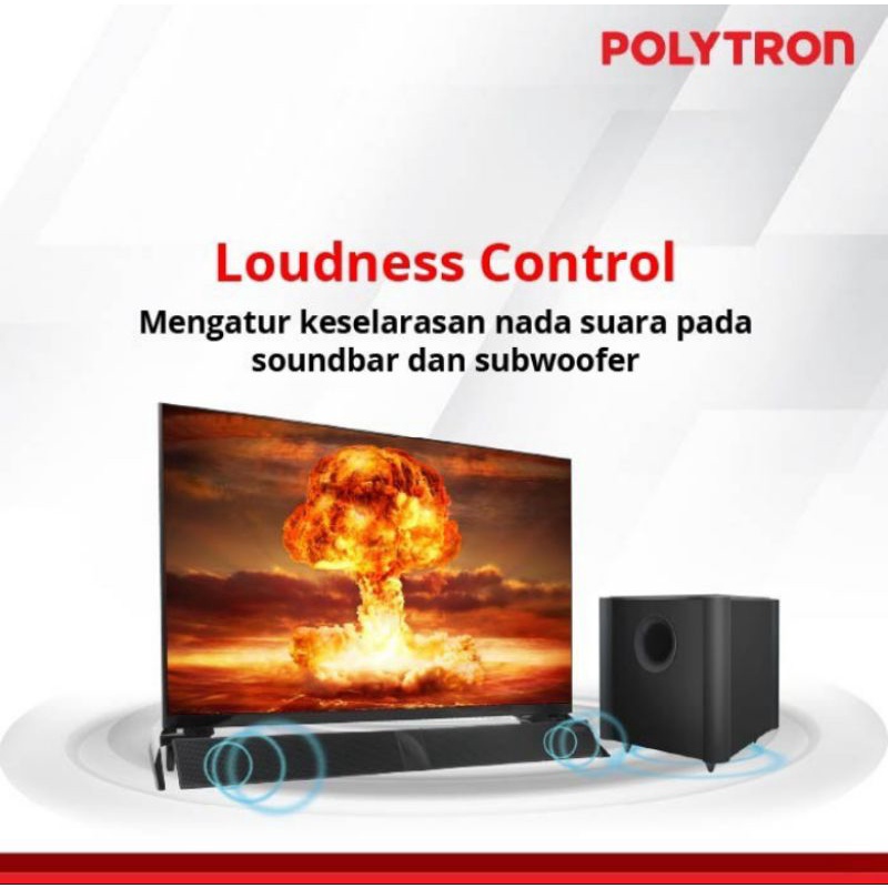 TV LED POLYTRON PLD32B8951 32INCH FRAMELESS CINEMAX SOUNDBAR