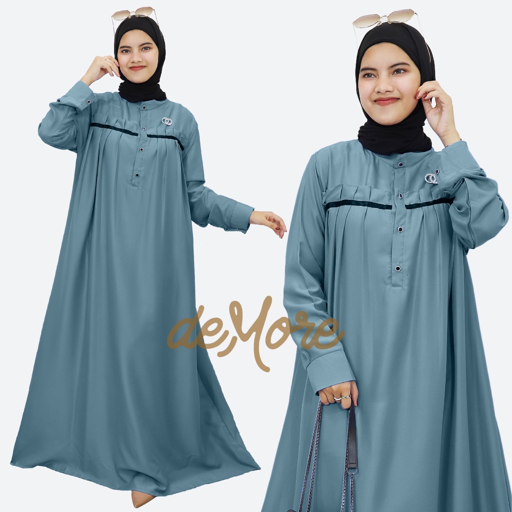 GAMIS REMPEL SHAKILA PREMIUM FASHION WANITA MUSLIM ELEGAN KEKINIAN BAJU GAMIS JUBAH CASUAL GAMIS PESTA KONDANGAN TANISHA DRESS DEMORE