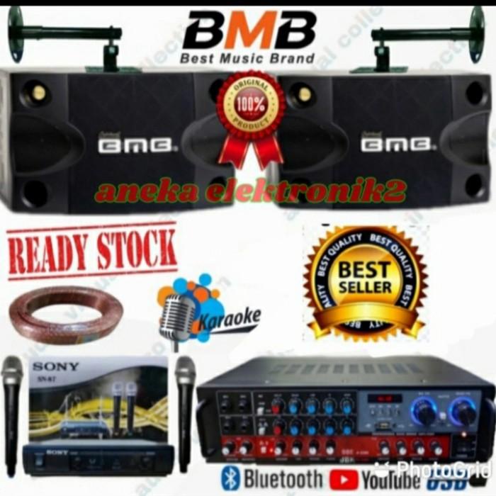 PAKET KAROKE ROOM SPEAKER BMB AMPLI WESTON USB BLUETOOTH